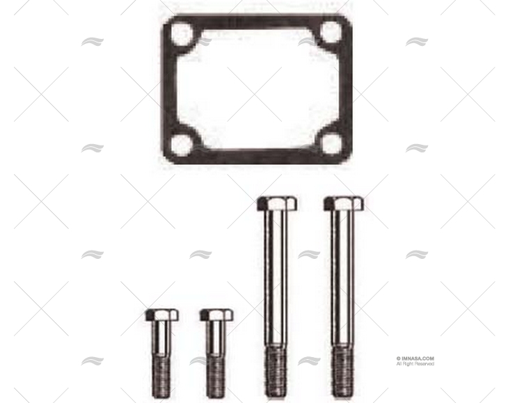 GUARNIZIONE COLLETTORE MERC 153 CID C/VITI BARR MARINE