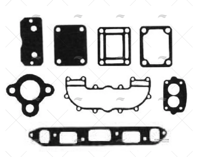 KIT COMPLETO GUARNIZIONI COLLETTORE MERC 153 CI BARR MARINE