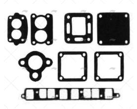 KIT COMPLETO JUNTAS COLETOR MERC 181 CI BARR MARINE