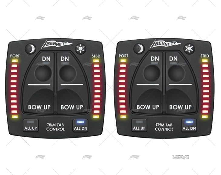 KIT ELÉTRICO INTERRUPTOR + INDICADOR 12V 2 ESTAÇÕES BENNETT