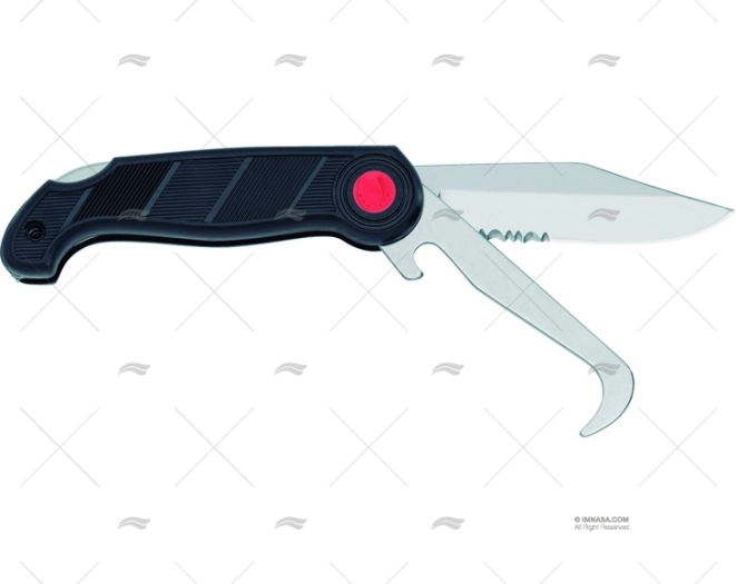 FACA OUTDOOR 19.5Cm RASPADOR PRETO