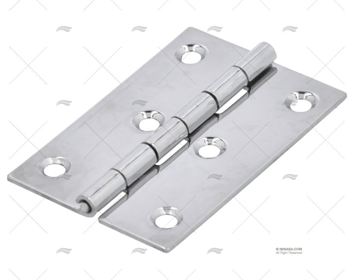 HINGE STAINLESS STEEL 76x50x2mm