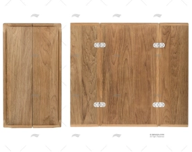 PAINEL PLE. FOLHEADO TECA 1250x800/400mm ARC MARINE