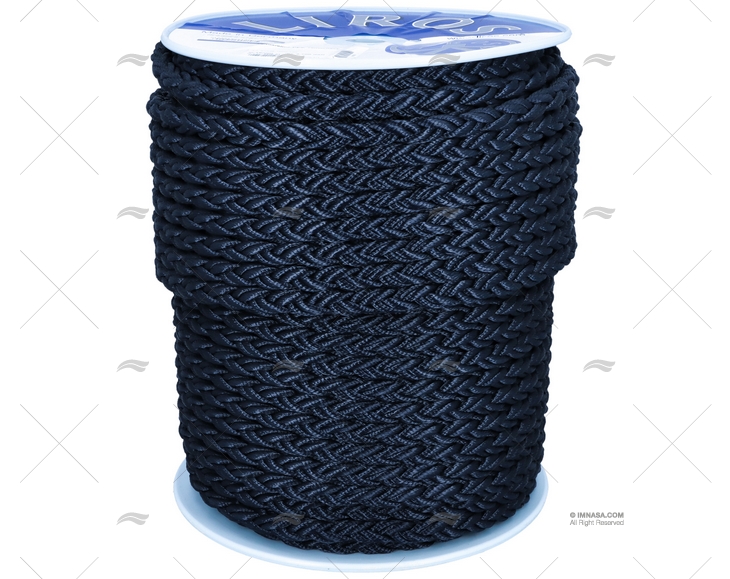 CORDAGE SQUARLINE-PES 26mm BLEUE NAVY 10 LIROS