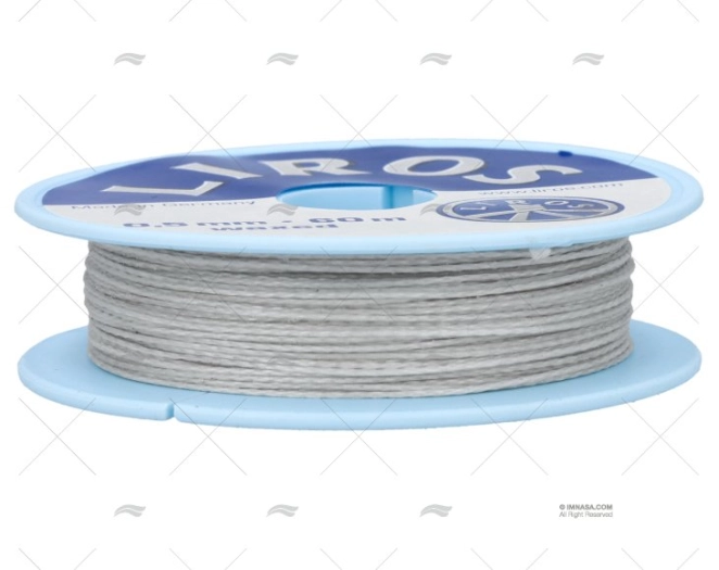 BOBINA FIO DE COSTURA DYNEEMA 0,5mm 60m CINZENTO LIROS
