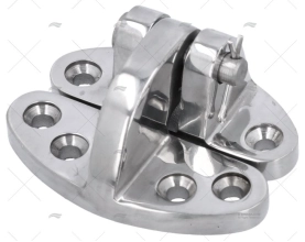 CERNIERA PORTA 75x60mm FUSIONE INOX