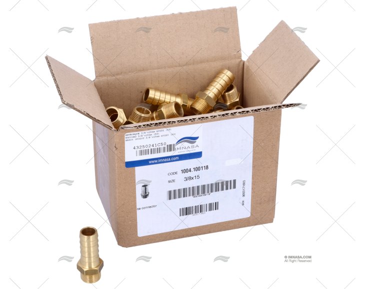 ENTRONQUE 3/8"x15mm GUIDI (50)