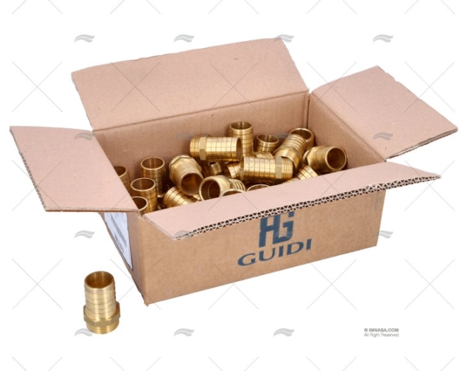 BRASS SPIGOT 1"x30mm GUIDI (40)