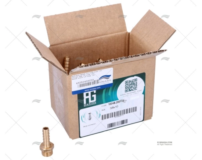 DERIVAÇÃO BRONZE 3/8"x10mm GUIDI (20)