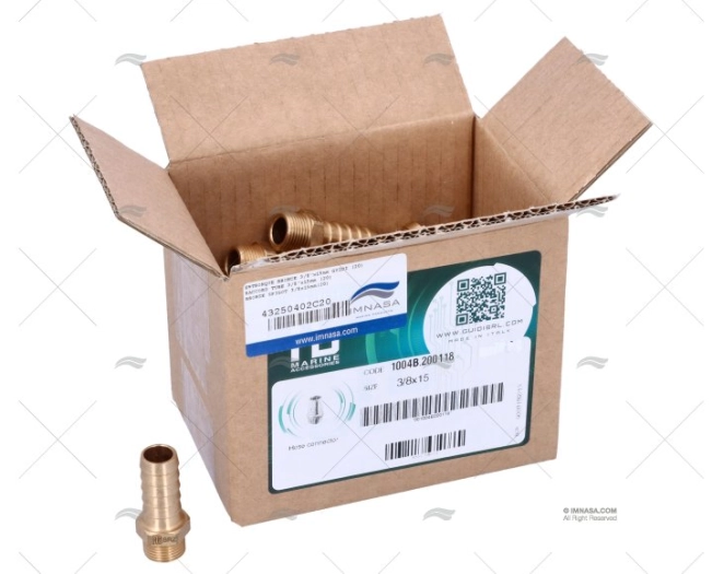 RACCORDO BRONZO 3/8\"x15mm GUIDI (20)