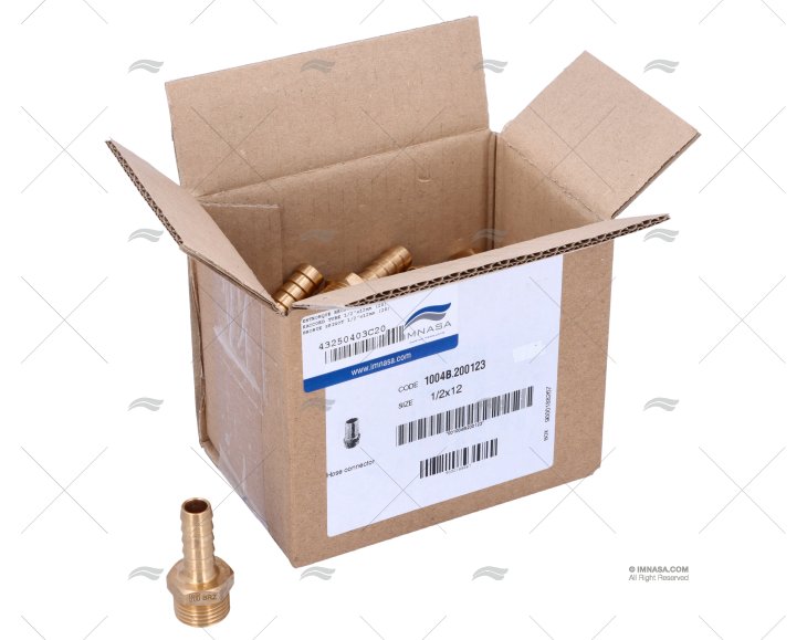 RACCORDO BRONZO 1/2\"x12mm GUIDI (20)