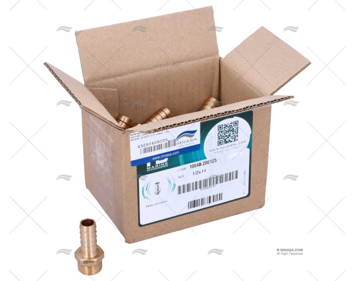 DERIVAÇÃO BRONZE 1/2"x14mm GUIDI (20)