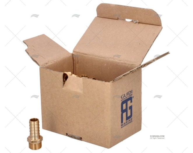 RACCORDO BRONZO 1/2"x16mm GUIDI (20)