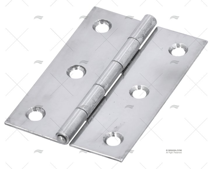 HINGE STAINLESS STEEL 75x50x1.5mm