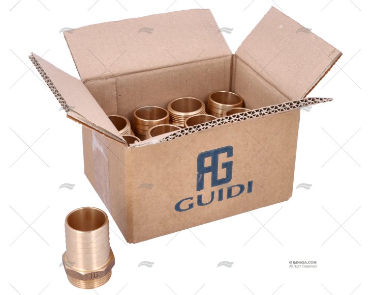 ENTRONQUE BRONCE 1"1/4x40mm GUIDI (12)