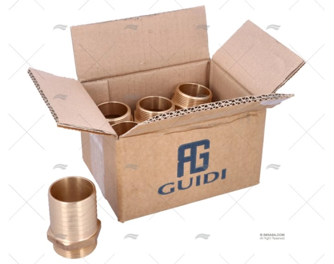 ENTRONQUE BRONCE 1"1/2x50mm GUIDI (6)