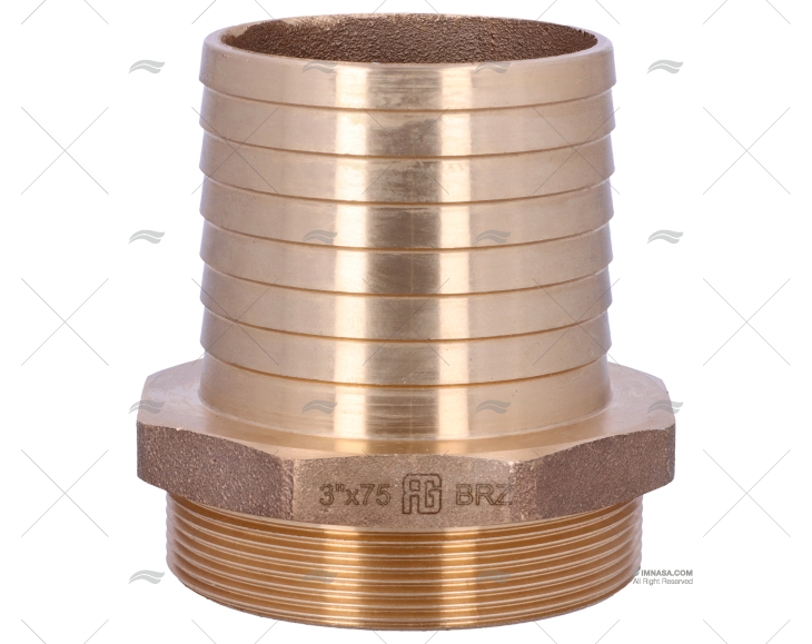 RACCORDO BRONZO 3"x75mm GUIDI