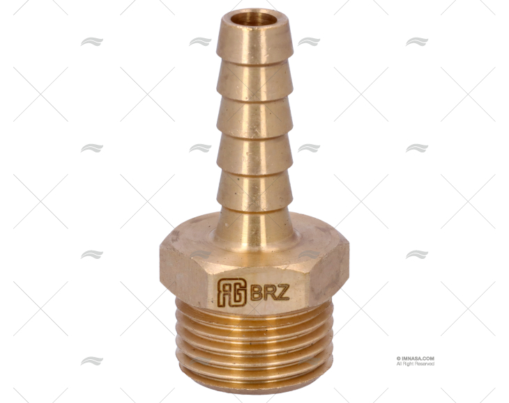 RACCORDO BRONZO 1/2"x10mm GUIDI