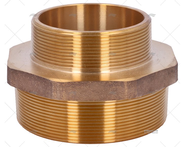 NÍPEL BRONZE M-M 4" - 3" GUIDI
