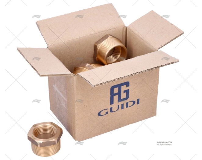 REDUÇÃO BRONZE M-F 1\"1/4-1\" GUIDI (10)