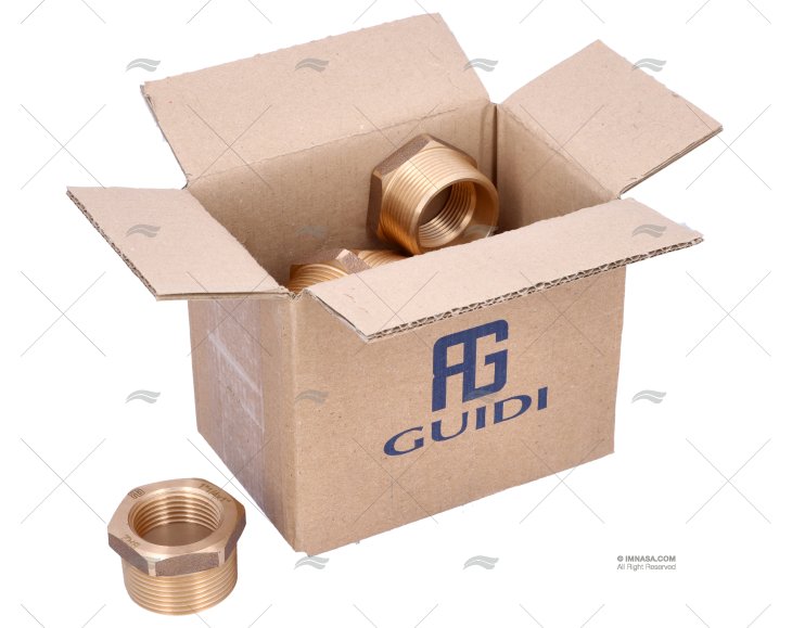 REDUÇÃO BRONZE M-F 1\"1/4-1\" GUIDI (10)