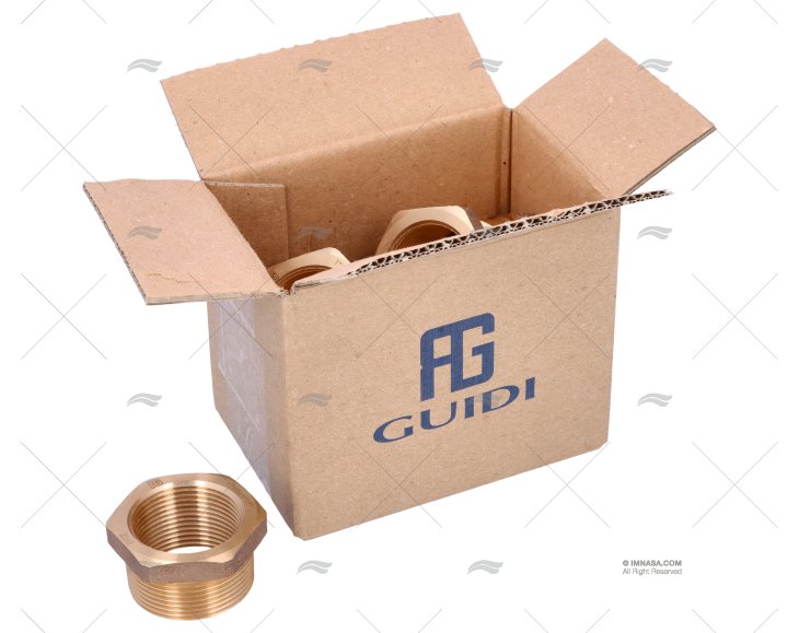 REDUÇÃO BRONZE M-F 1"1/2-1"1/4 GUIDI (