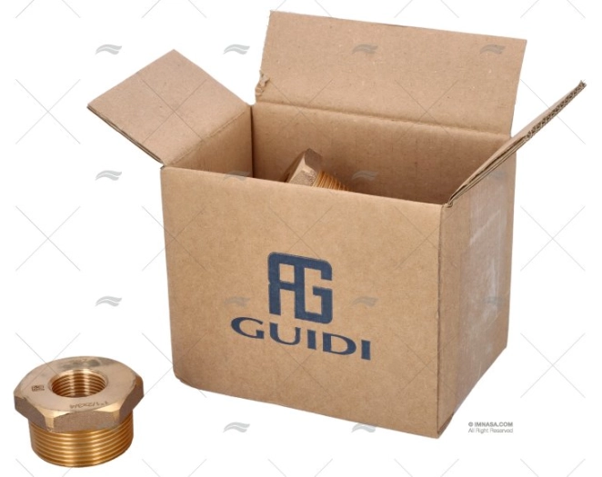 REDUÇÃO BRONZE M-H 1"1/2 - 3/4" GUIDI