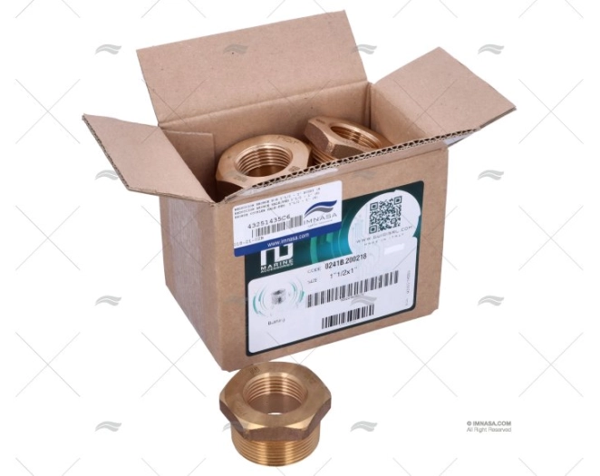 REDUÇÃO BRONZE M-F 1"1/2 - 1" GUIDI (6