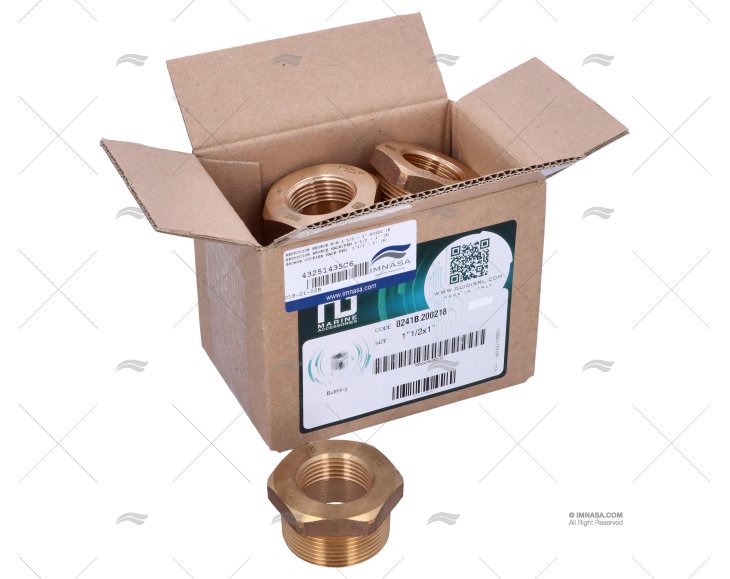 REDUÇÃO BRONZE M-F 1"1/2 - 1" GUIDI (6