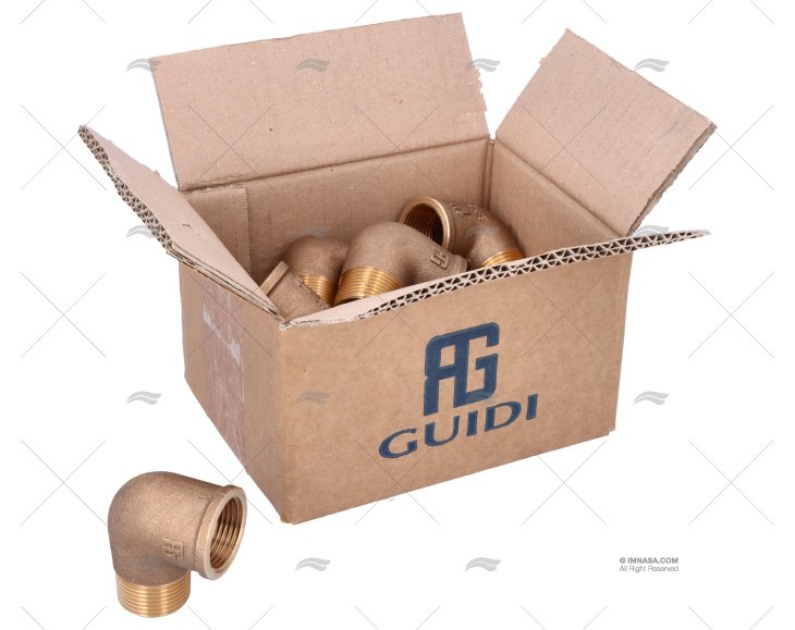 GOMITO BRONZO M-H 90º 1" GUIDI (12)