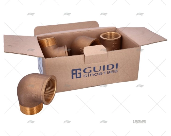 GOMITO BRONZO M-H 90º 2" GUIDI (4)