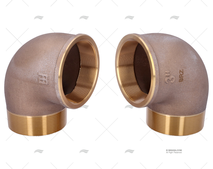 GOMITO BRONZO M-F 90º 3" GUIDI (2)