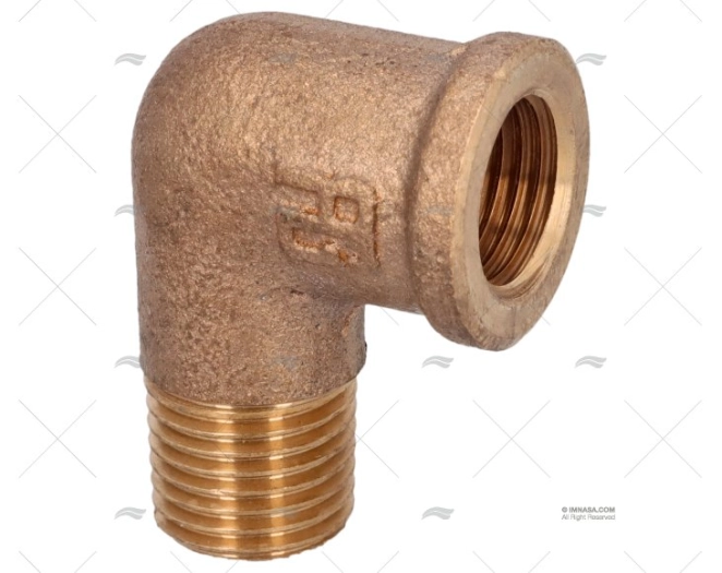 GOMITO BRONZO M-F 90º 1/4" GUIDI