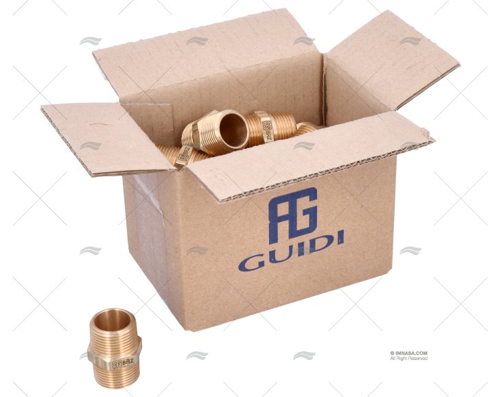 NÍPEL BRONZE M-M 3/4" GUIDI (20)
