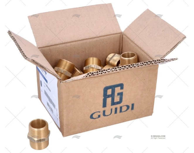 NÍPEL BRONZE M-M 1" GUIDI (20)