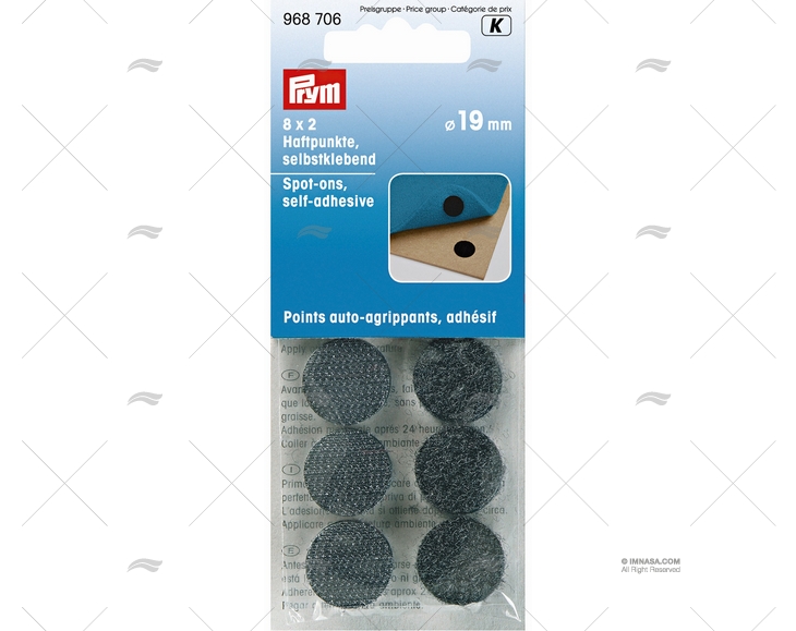 PONTOS ADESIVOS BRANCOS PRYM