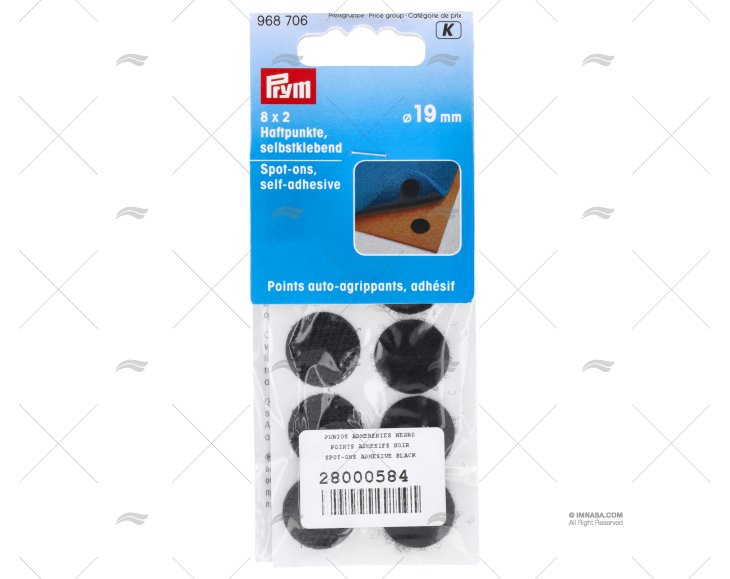 SPOT-ONS ADHESIVE BLACK PRYM