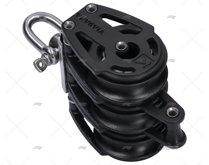 POULIE TRIPLE 10mm A/RINGOT VIADANA