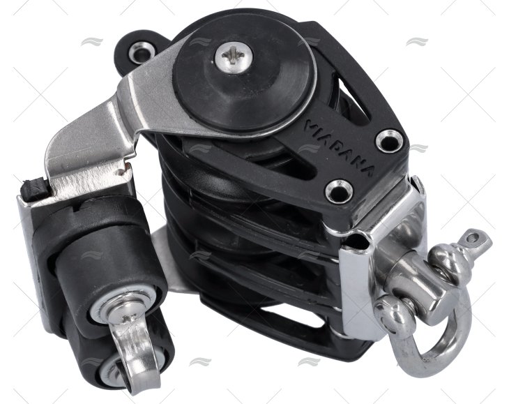 POLIA TRIPLE ENRAIZADA 10mm C/FIXATION VIADANA