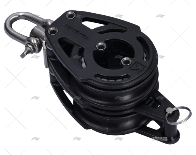 POLEA DOBLE C/ARRAIGO 12mm GIRATORIA VIADANA