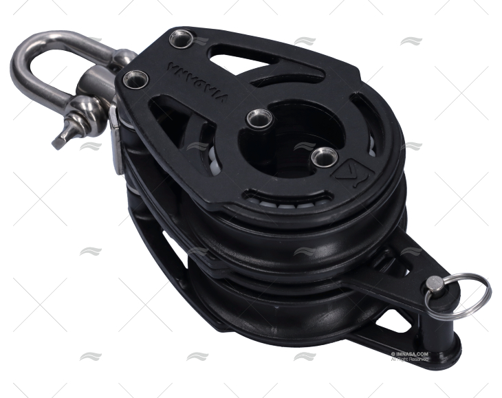 POLIA DOBLE ENRAIZADA 12mm C/GIRATORIO VIADANA