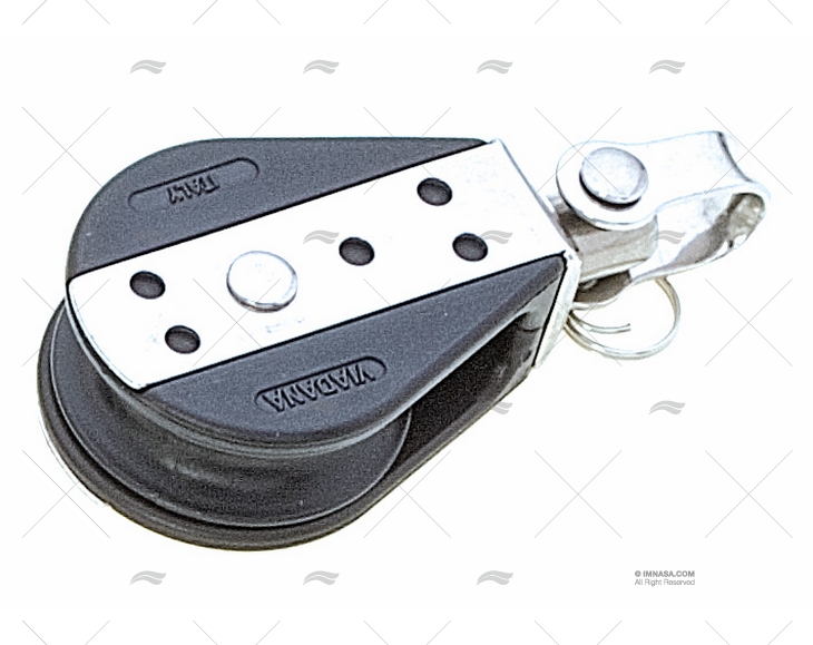 POULIE SIMPLE A/RINGOT 12mm A/FIXATION VIADANA