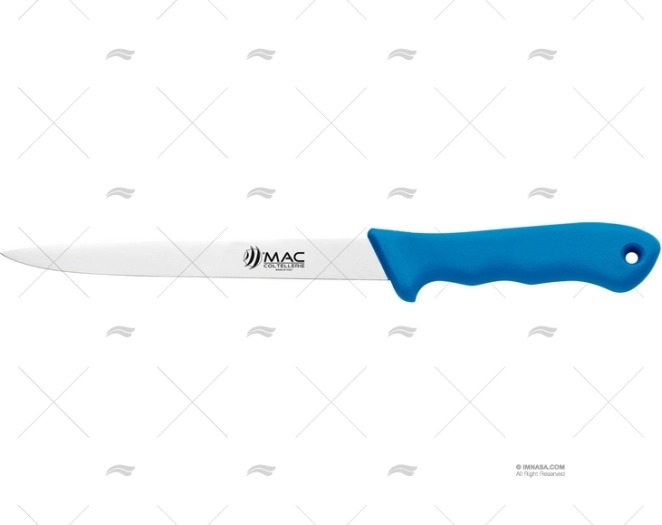 COLTELLO DA PESCA R CON FODERO BLU 31.5-H18cm MAC COLTELLERIE