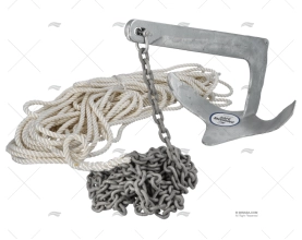KIT ANCORAGGIO TRIDENT 7,5Kg CATENA+CIMA IMNASA