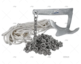 KIT ANCORAGGIO TRIDENT 10Kg CATENA+CIMA IMNASA