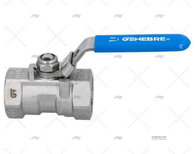 RUBINETTO INOX SEDILE PTFE CON BOZZELLO 1"