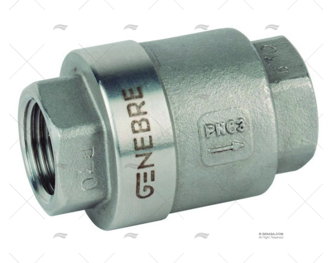 VÁLVULA RETENÇÃO INOX 1/4"