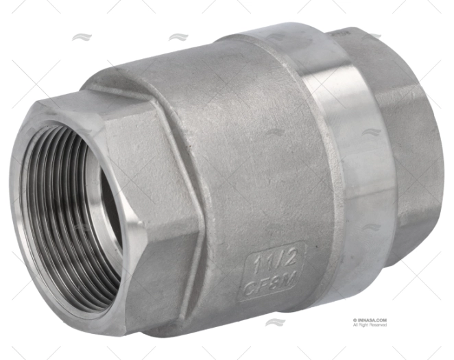 VÁLVULA RETENÇÃO INOX 1 1/2"