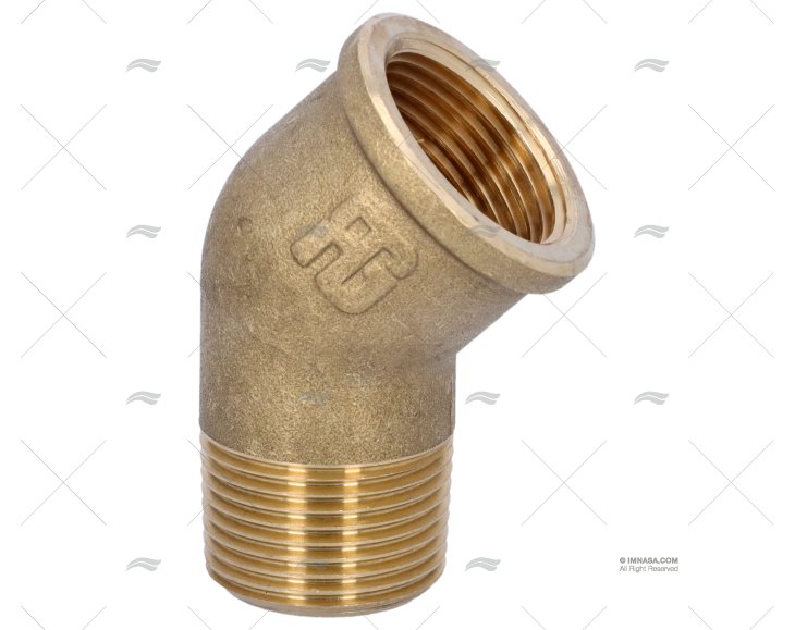 GOMITO 45º OTTONE M-F 3/4" GUIDI