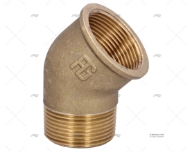 GOMITO 45º OTTONE M-F 1"1/4 GUIDI